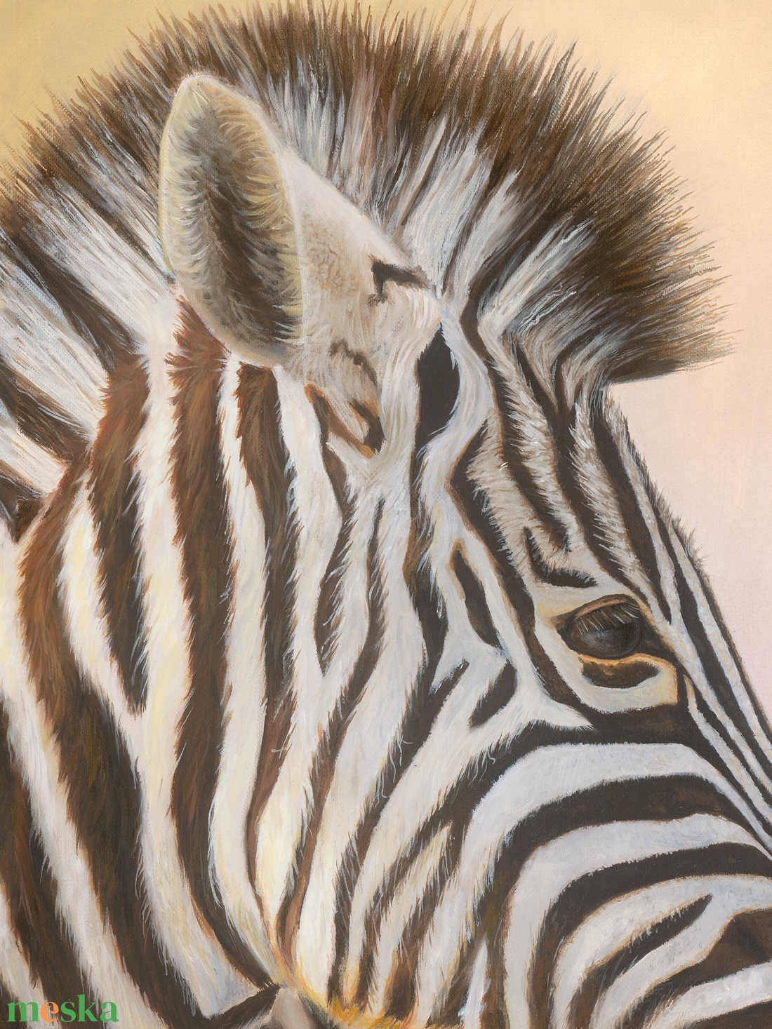 Zebra olaj festmény művészeti nyomat - művészet - festmény - akril - Meska.hu Zebra olaj festmény művészeti nyomat - művészet - festmény - akril - Meska.hu