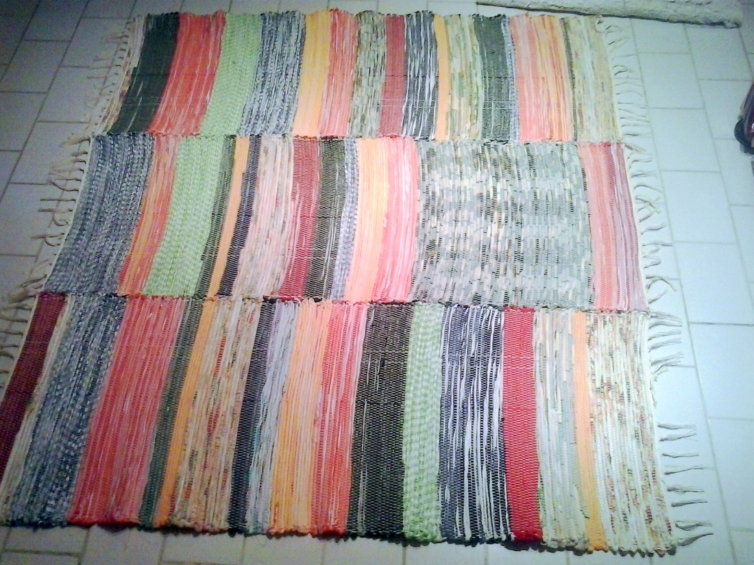 Nagyméretű vidám, tarka rongyszőnyeg -  - Meska.hu