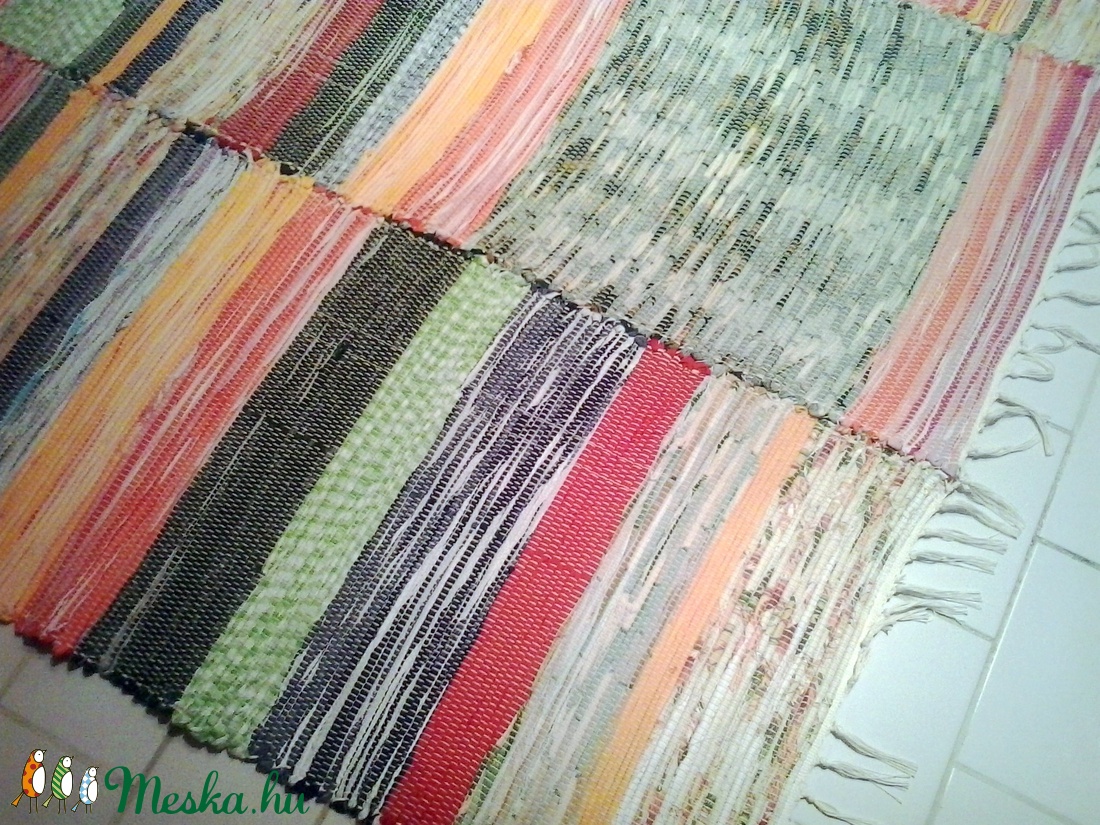 Nagyméretű vidám, tarka rongyszőnyeg -  - Meska.hu