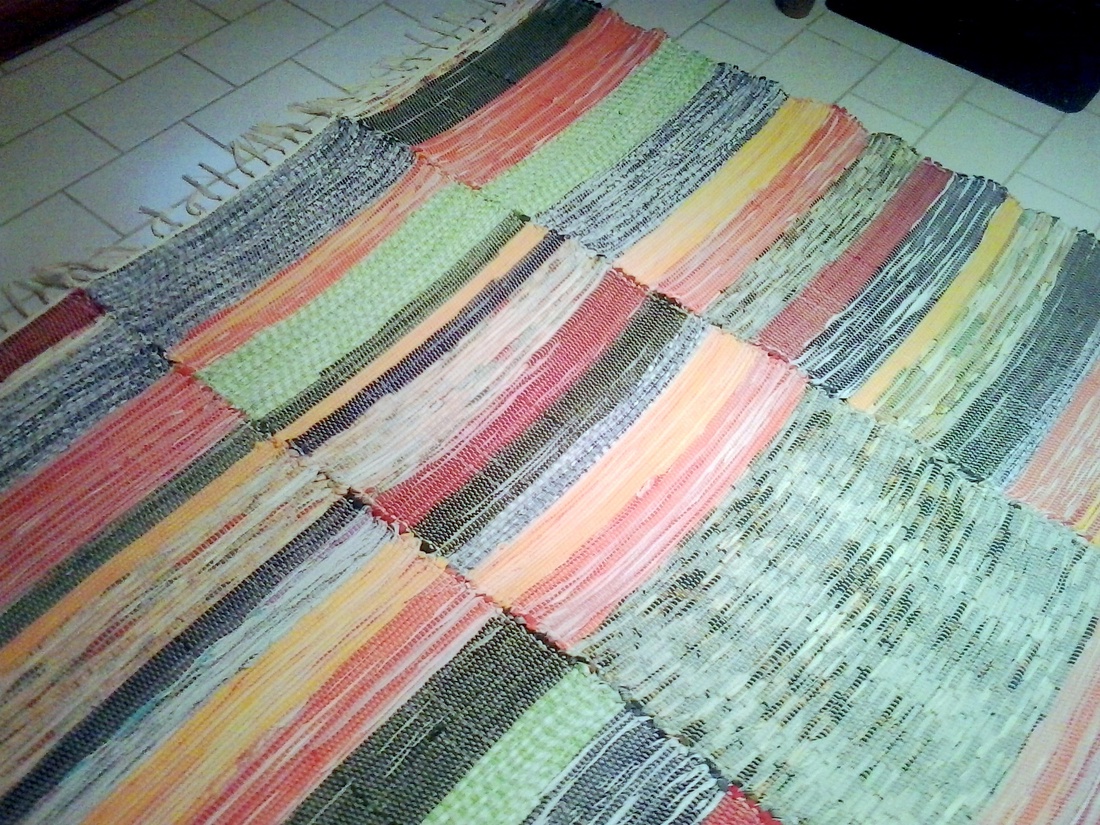 Nagyméretű vidám, tarka rongyszőnyeg -  - Meska.hu