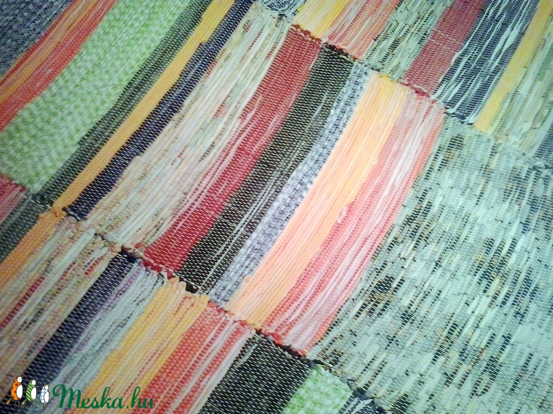 Nagyméretű vidám, tarka rongyszőnyeg -  - Meska.hu