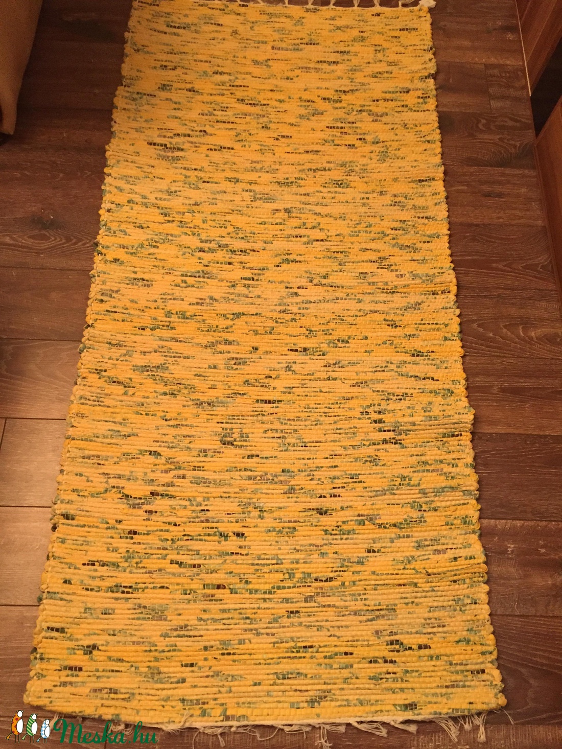 sárga rongyszőnyeg -  - Meska.hu