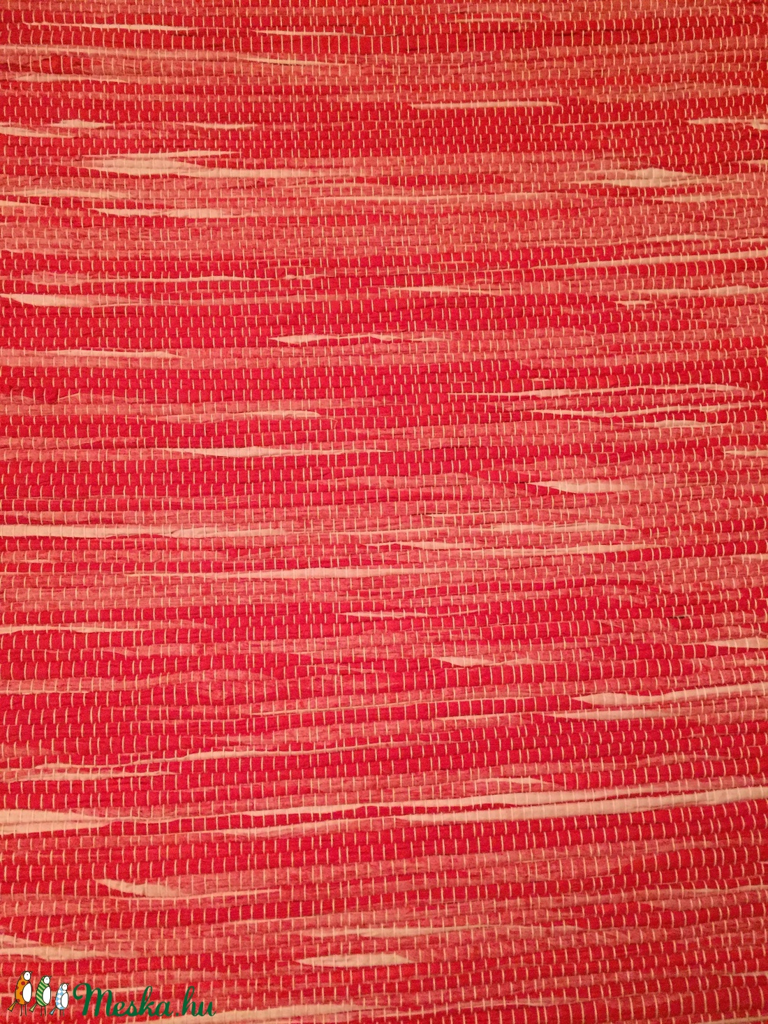 Piros rongyszőnyeg -  - Meska.hu