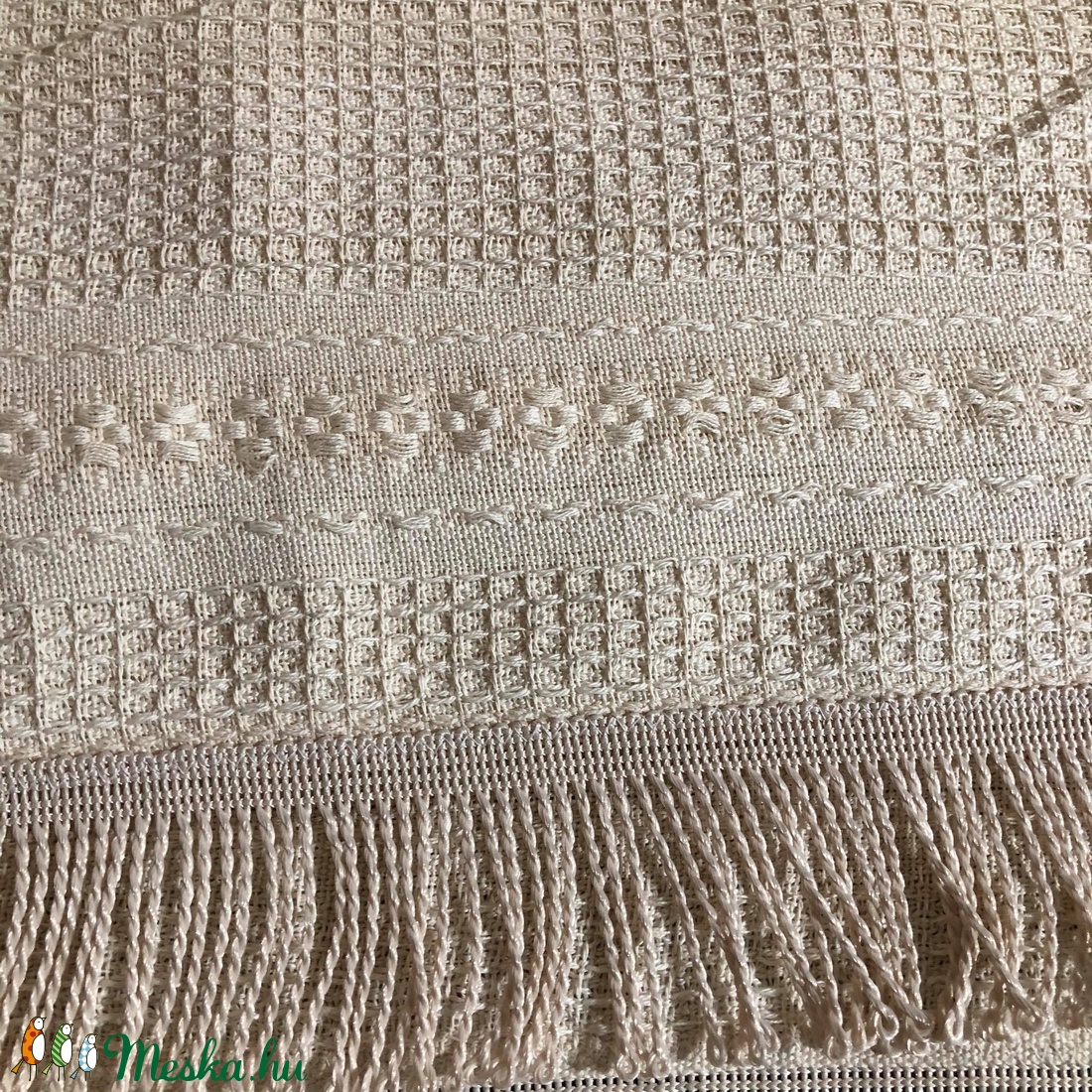 Natur pamut ágytakaró - otthon & életmód - lakástextil - ágytakaró - Meska.hu