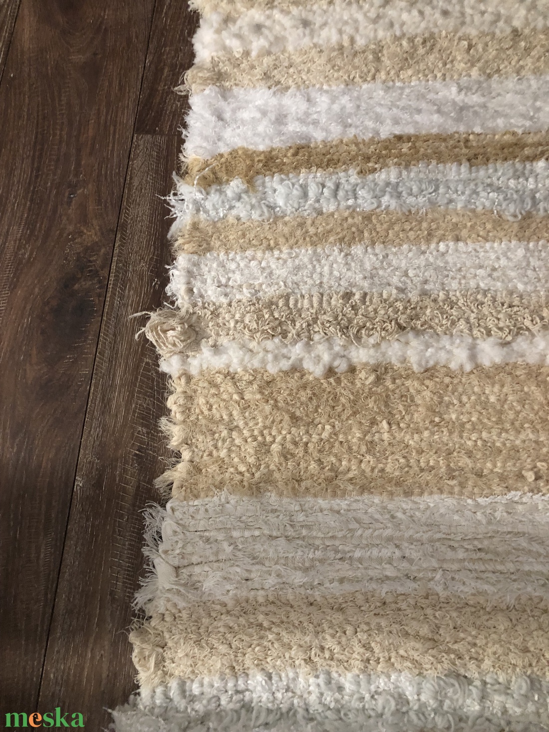 Puha vastag rongyszőnyeg - otthon & életmód - lakástextil - szőnyeg - szövött szőnyeg - Meska.hu