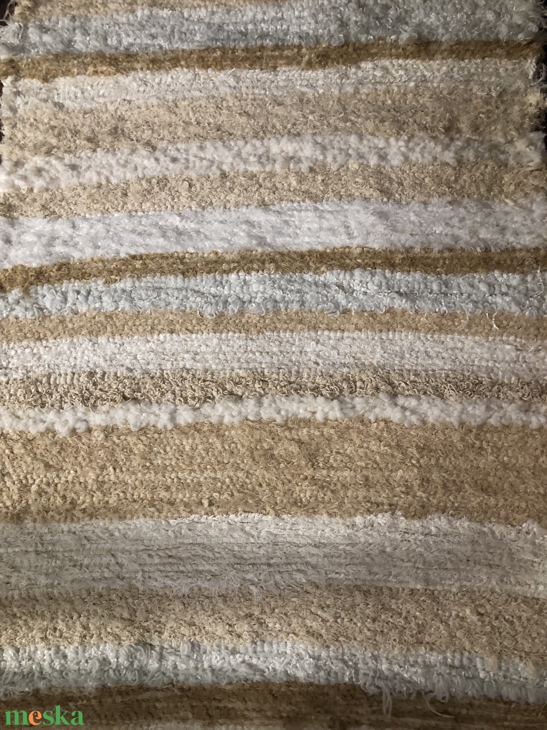 Puha vastag rongyszőnyeg - otthon & életmód - lakástextil - szőnyeg - szövött szőnyeg - Meska.hu