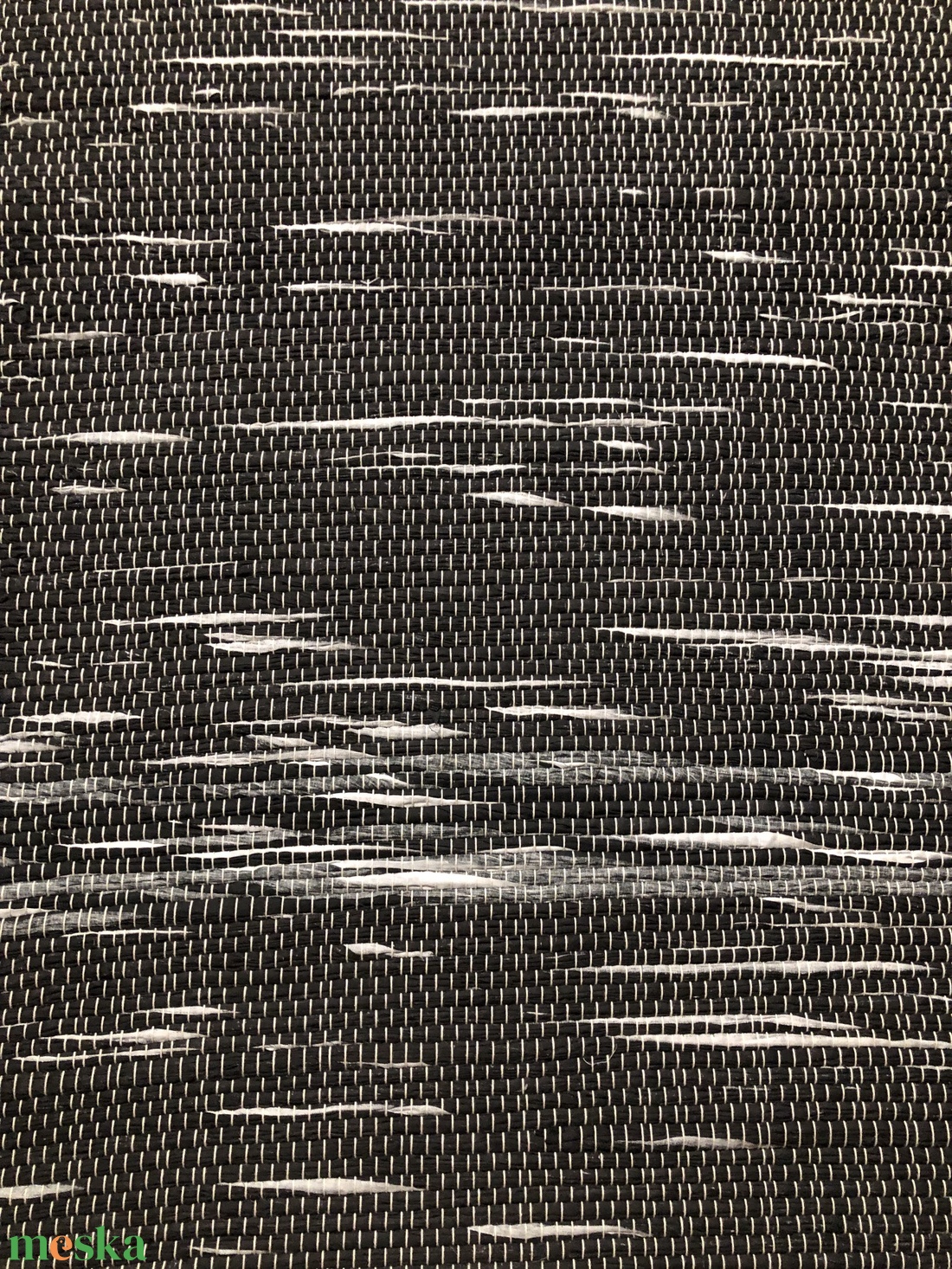 Fekete rongyszőnyeg - otthon & életmód - lakástextil - szőnyeg - szövött szőnyeg - Meska.hu