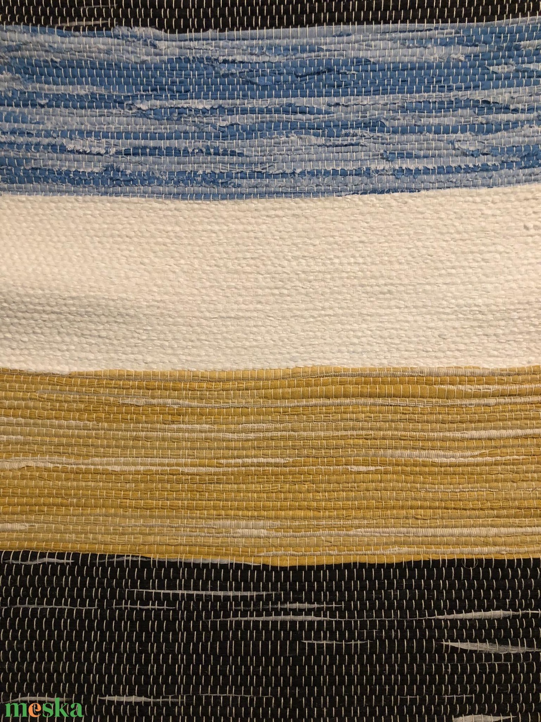 Vidám csíkos szőnyeg - otthon & életmód - lakástextil - szőnyeg - szövött szőnyeg - Meska.hu