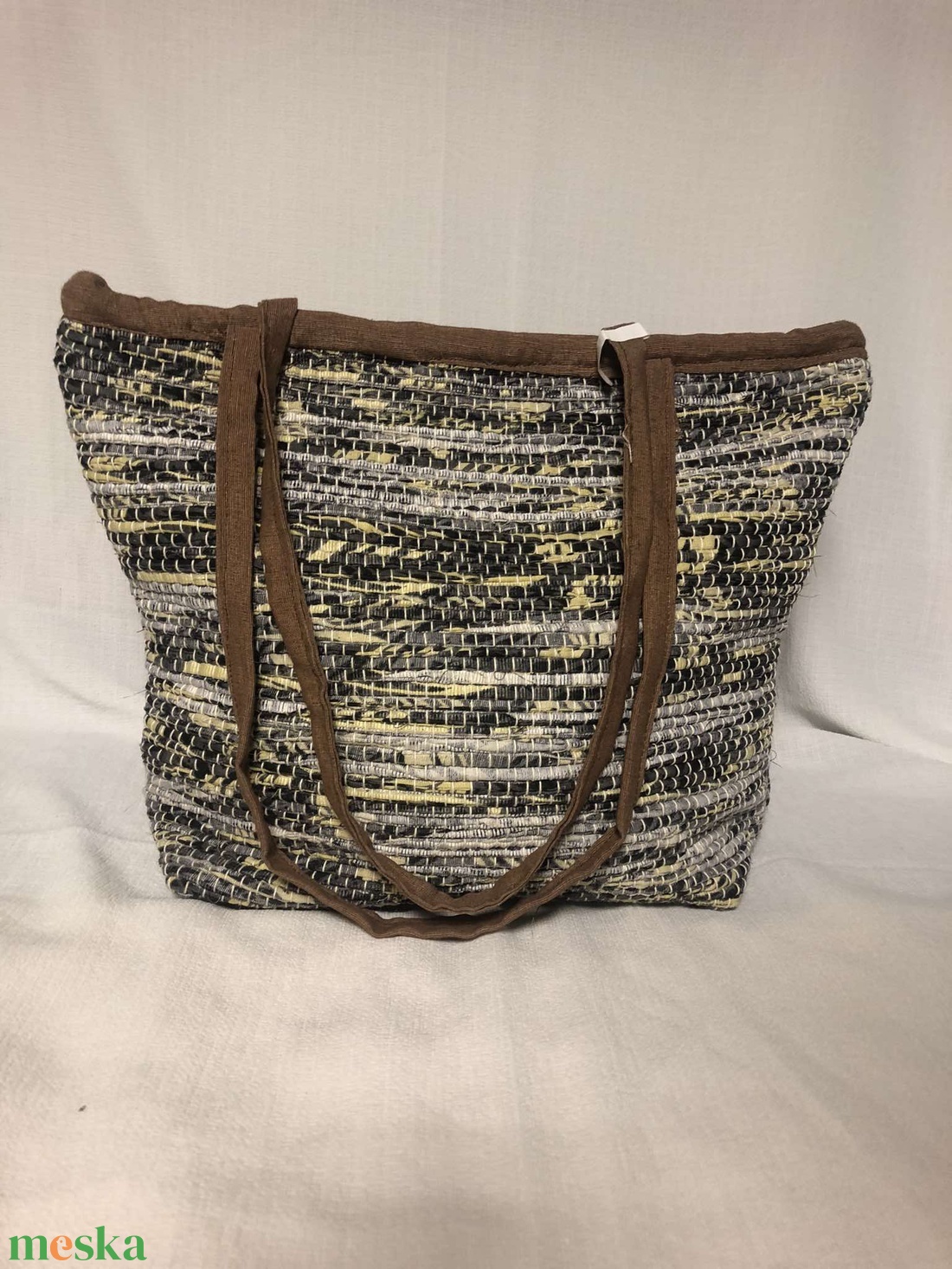 szürke-sárga szövött csakegyvan táska - táska & tok - bevásárlás & shopper táska - shopper, textiltáska, szatyor - Meska.hu szürke-sárga szövött csakegyvan táska - táska & tok - bevásárlás & shopper táska - shopper, textiltáska, szatyor - Meska.hu
