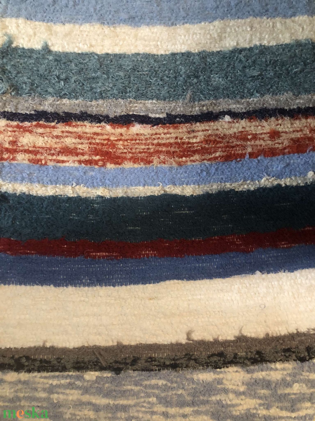 Tarka rongyszőnyeg - otthon & életmód - lakástextil - szőnyeg - szövött szőnyeg - Meska.hu