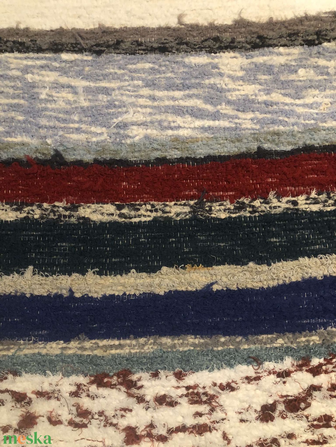 Tarka rongyszőnyeg - otthon & életmód - lakástextil - szőnyeg - szövött szőnyeg - Meska.hu