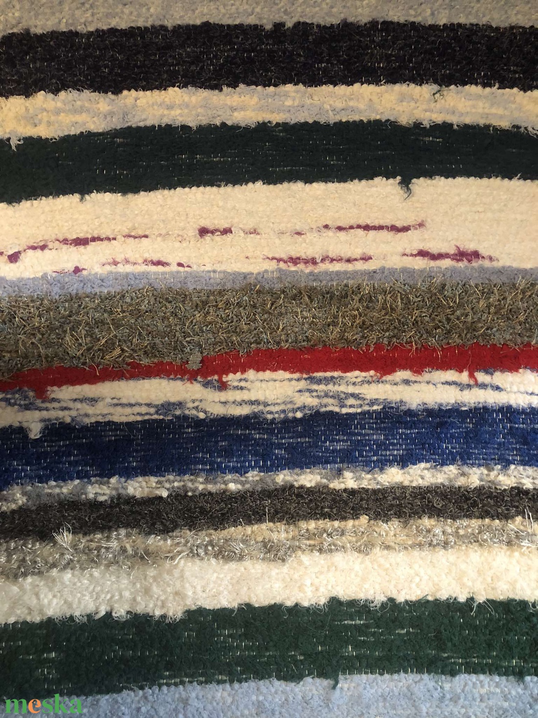 Tarka rongyszőnyeg - otthon & életmód - lakástextil - szőnyeg - szövött szőnyeg - Meska.hu