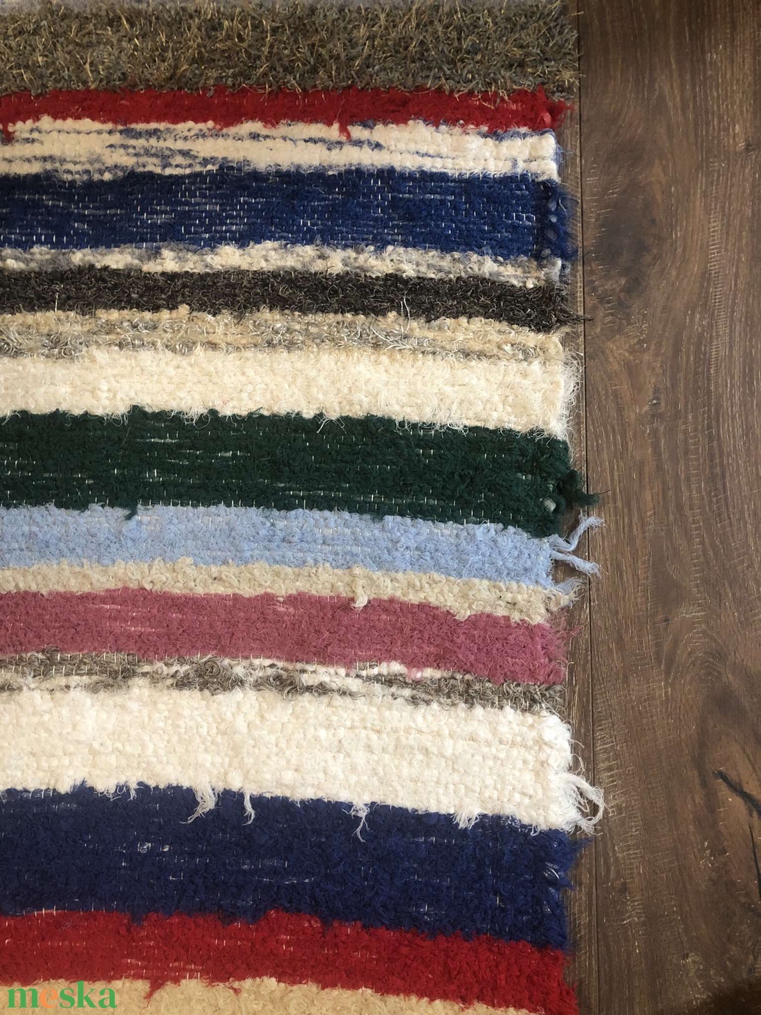 Tarka rongyszőnyeg - otthon & életmód - lakástextil - szőnyeg - szövött szőnyeg - Meska.hu
