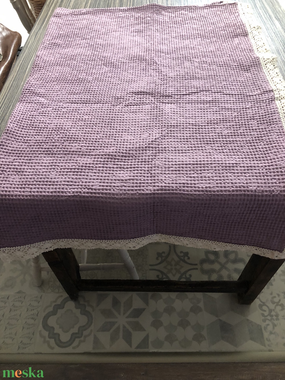 Csipkés pamut ágytakaró - otthon & életmód - lakástextil - ágytakaró - Meska.hu