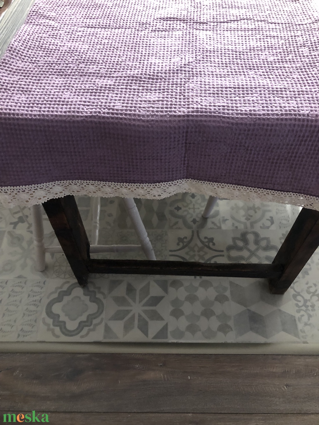 Csipkés pamut ágytakaró - otthon & életmód - lakástextil - ágytakaró - Meska.hu