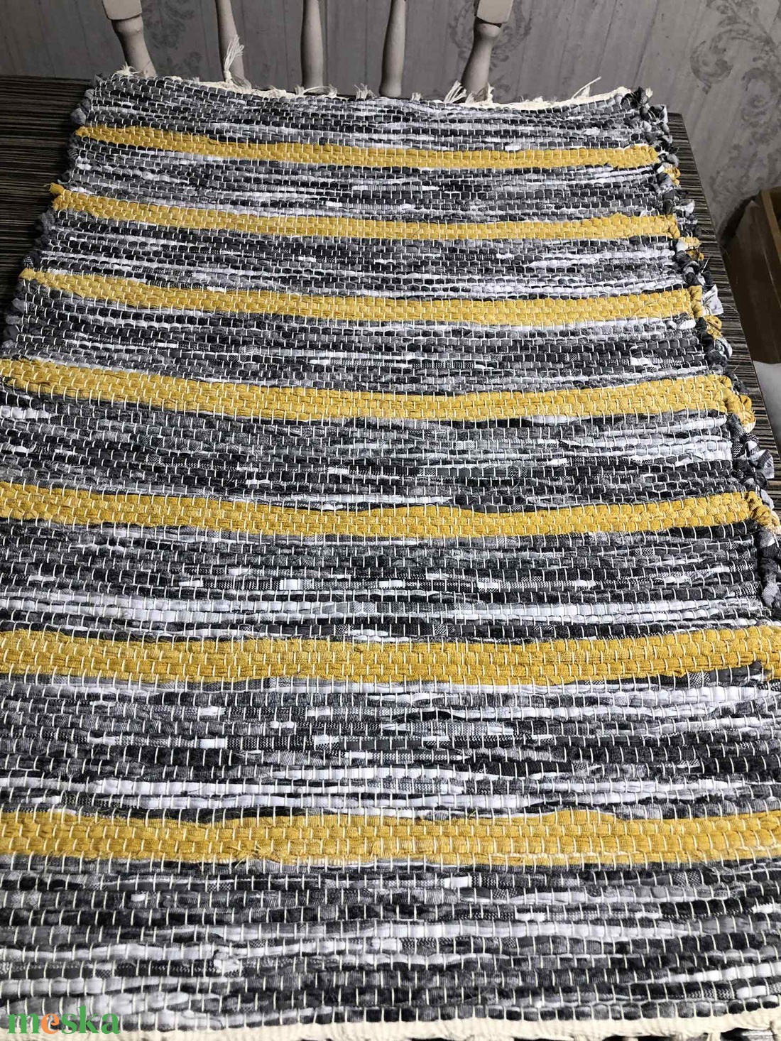 Szürke-sárga szőnyeg - otthon & életmód - lakástextil - szőnyeg - szövött szőnyeg - Meska.hu Szürke-sárga szőnyeg - otthon & életmód - lakástextil - szőnyeg - szövött szőnyeg - Meska.hu