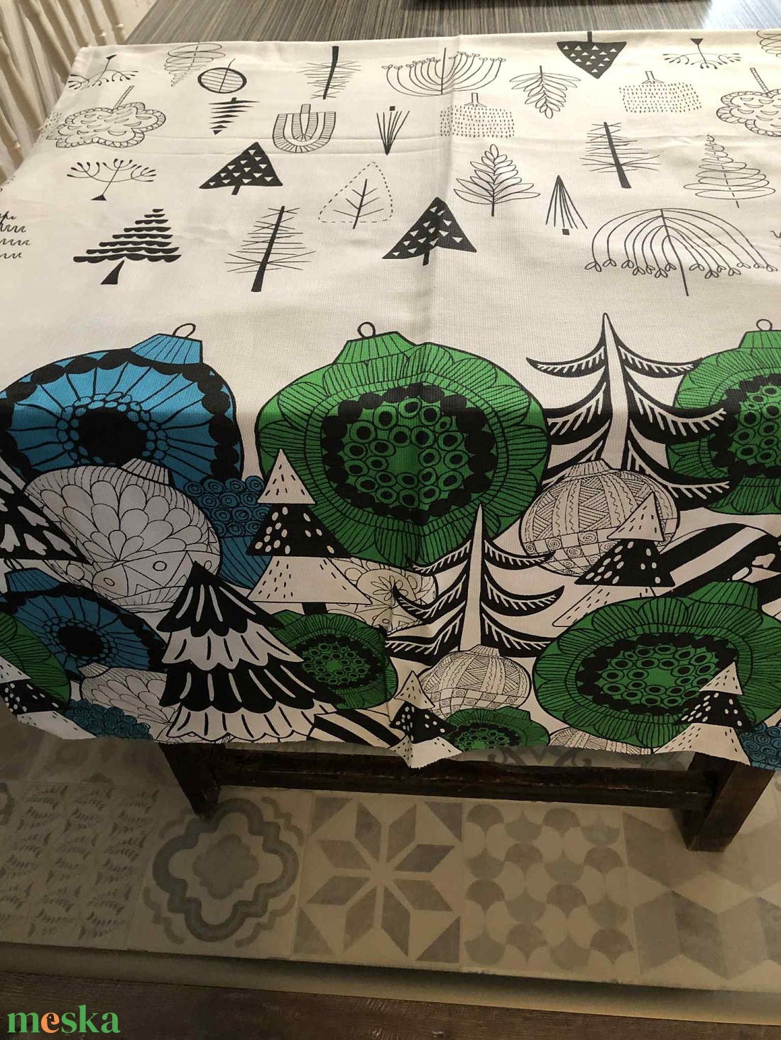 Modern karácsonyi asztalterítő - otthon & életmód - konyhafelszerelés, tálalás - tálalás - terítő - Meska.hu