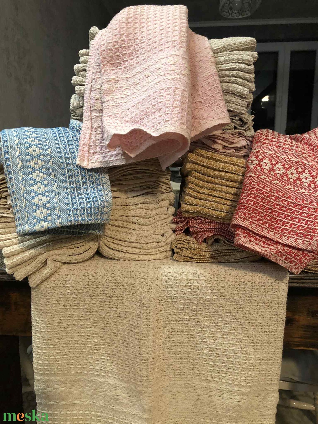 Tiszta pamut kéztörlő, konyharuha - otthon & életmód - konyhafelszerelés, tálalás - konyhai textil - konyharuha & törlőkendő - Meska.hu