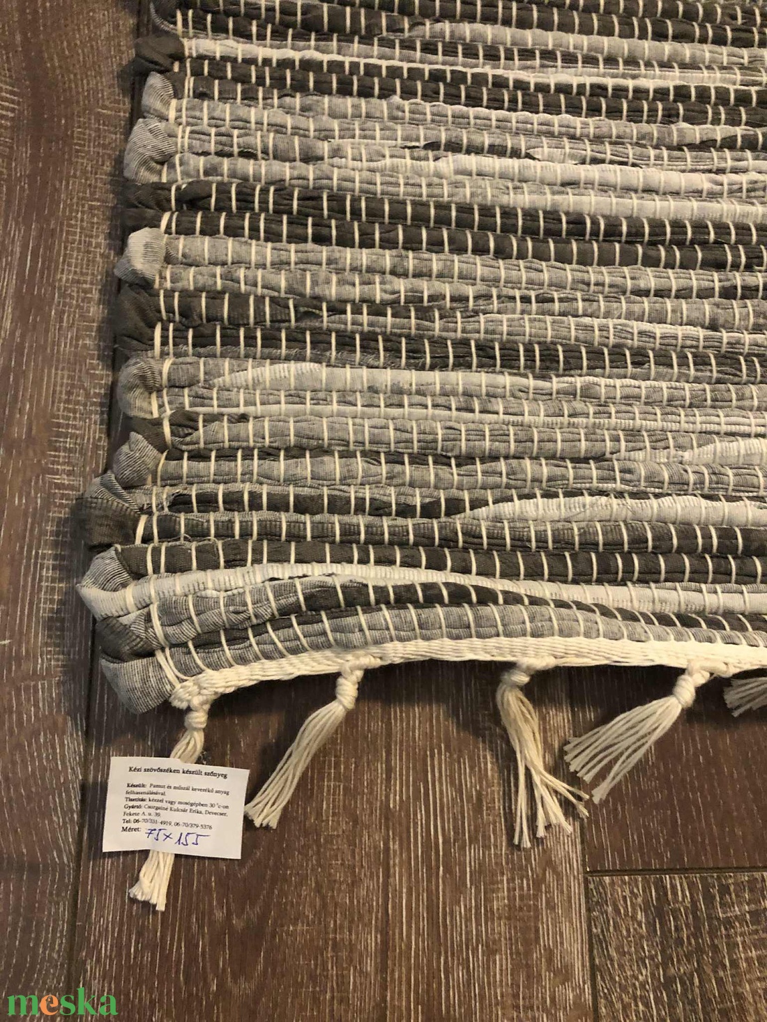 Szürke- szőnyeg - otthon & életmód - lakástextil - szőnyeg - szövött szőnyeg - Meska.hu