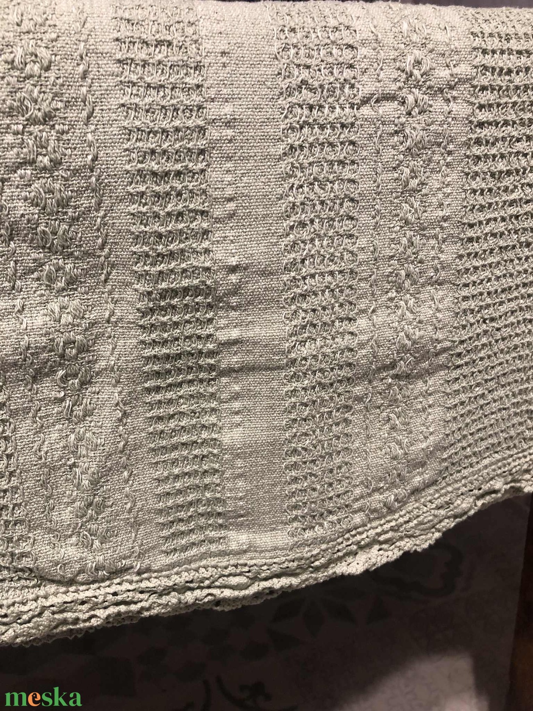 Csipkés pamut ágytakaró - otthon & életmód - fürdőszoba - törölköző - Meska.hu