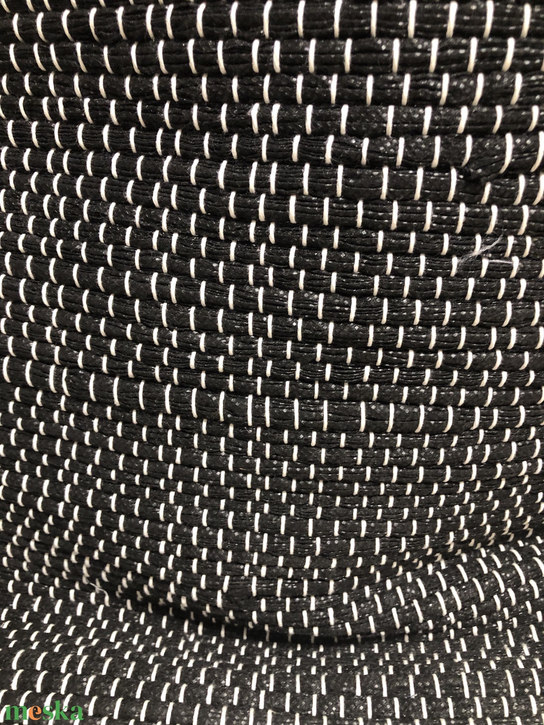 Fekete szövött csakegyvan táska - táska & tok - bevásárlás & shopper táska - shopper, textiltáska, szatyor - Meska.hu