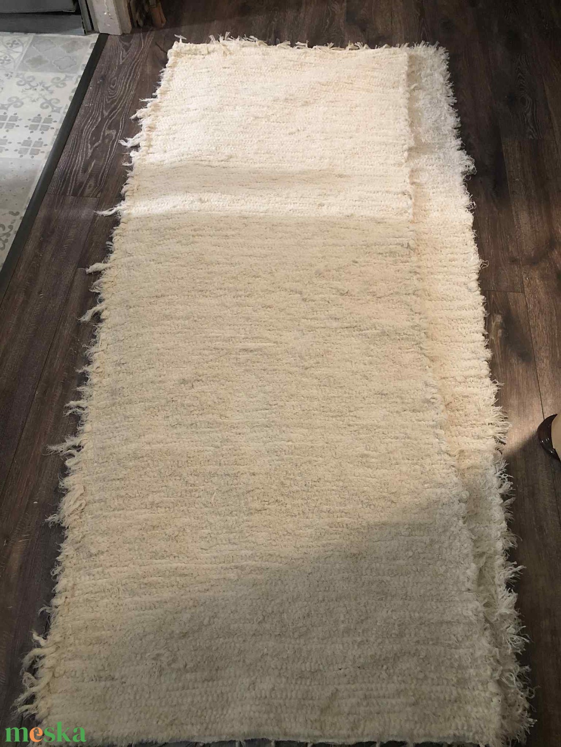 natur színű, puha, vastag szőnyeg - otthon & életmód - lakástextil - szőnyeg - szövött szőnyeg - Meska.hu
