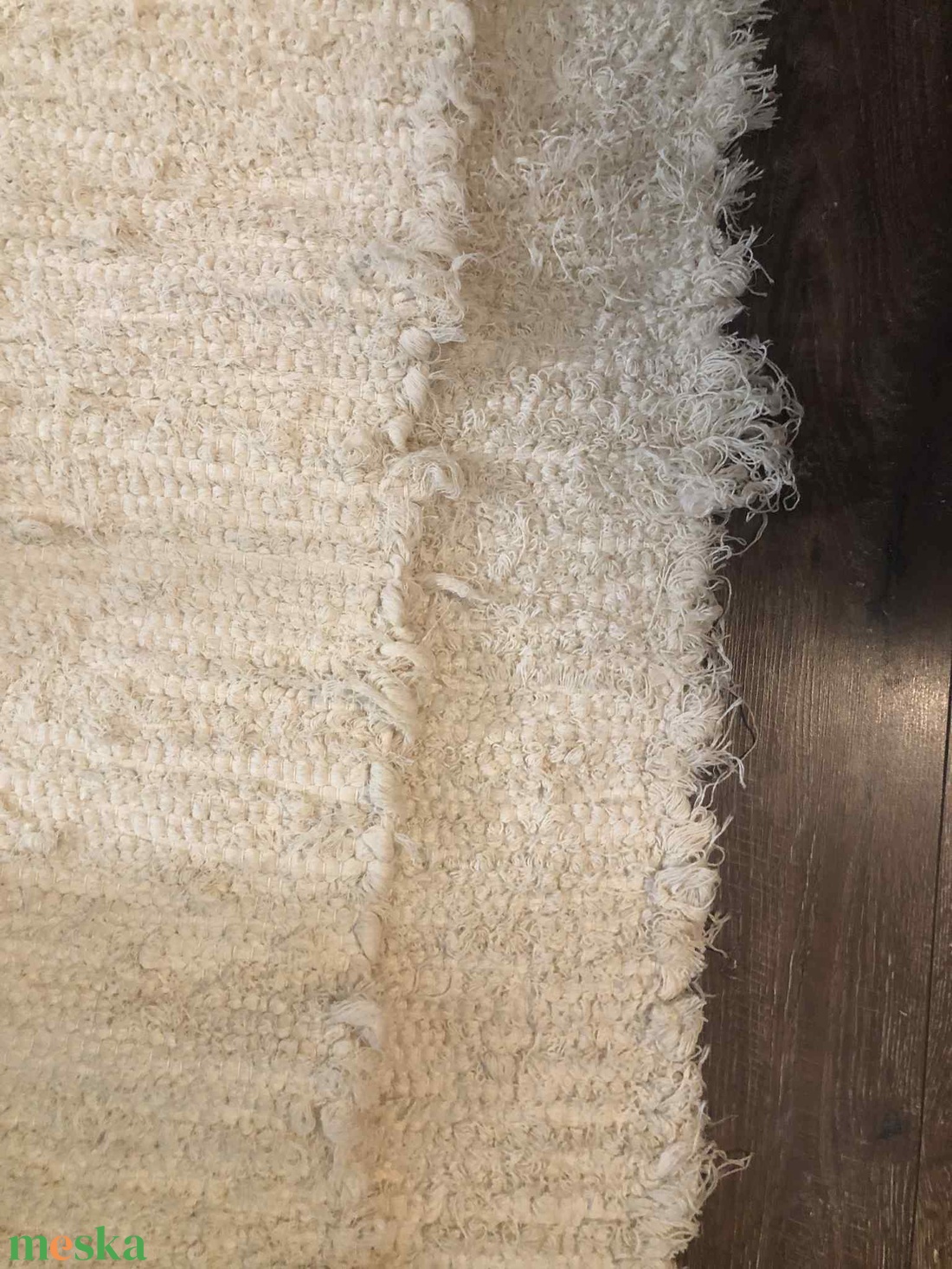 natur színű, puha, vastag szőnyeg - otthon & életmód - lakástextil - szőnyeg - szövött szőnyeg - Meska.hu