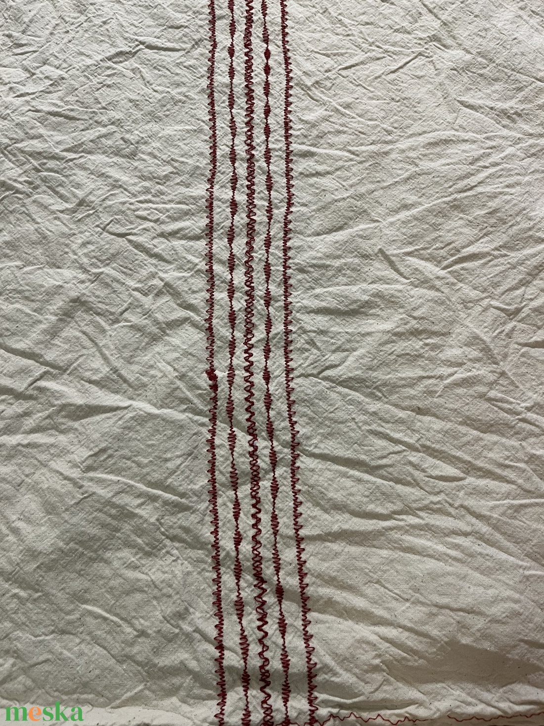 Hímzett, vászon asztalterítő - otthon & életmód - konyhafelszerelés, tálalás - tálalás - terítő - Meska.hu