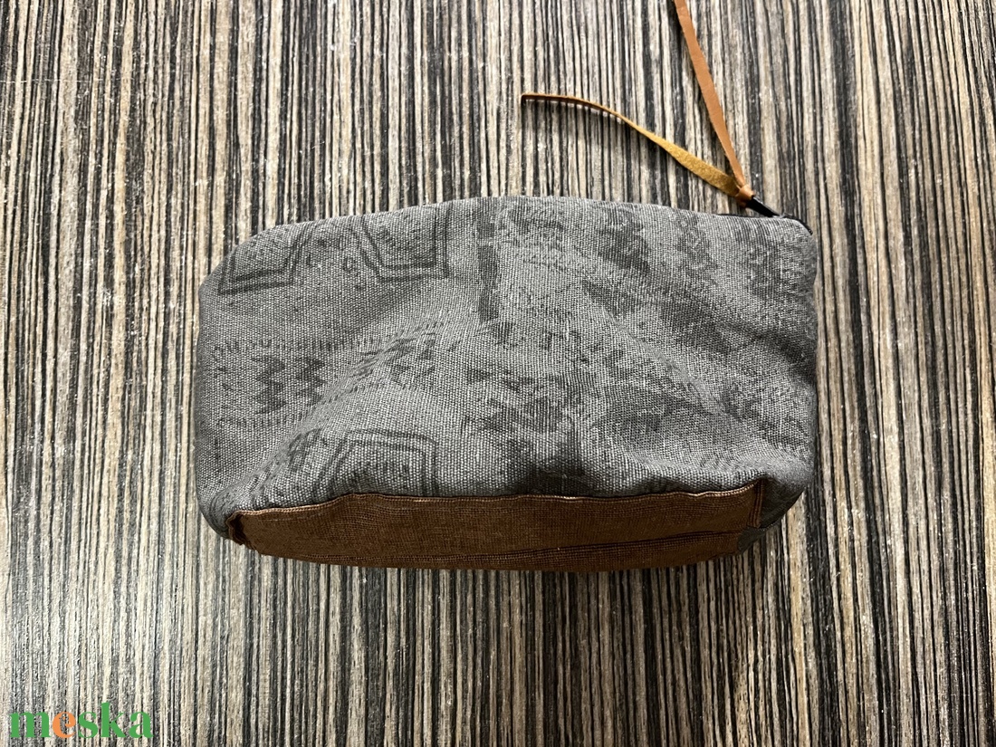 szürke neszeszer - táska & tok - pénztárca & más tok - kártyatartó & irattartó - Meska.hu