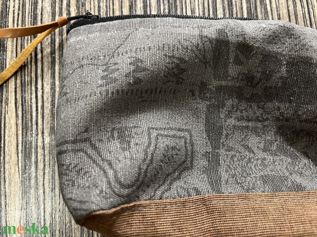 szürke neszeszer - táska & tok - pénztárca & más tok - kártyatartó & irattartó - Meska.hu