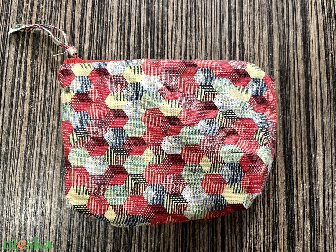 piros neszeszer - táska & tok - pénztárca & más tok - kártyatartó & irattartó - Meska.hu