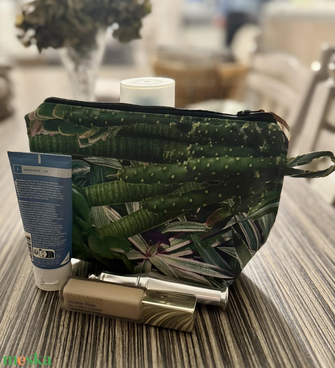 Kaktuszmintás neszeszer - táska & tok - pénztárca & más tok - kártyatartó & irattartó - Meska.hu