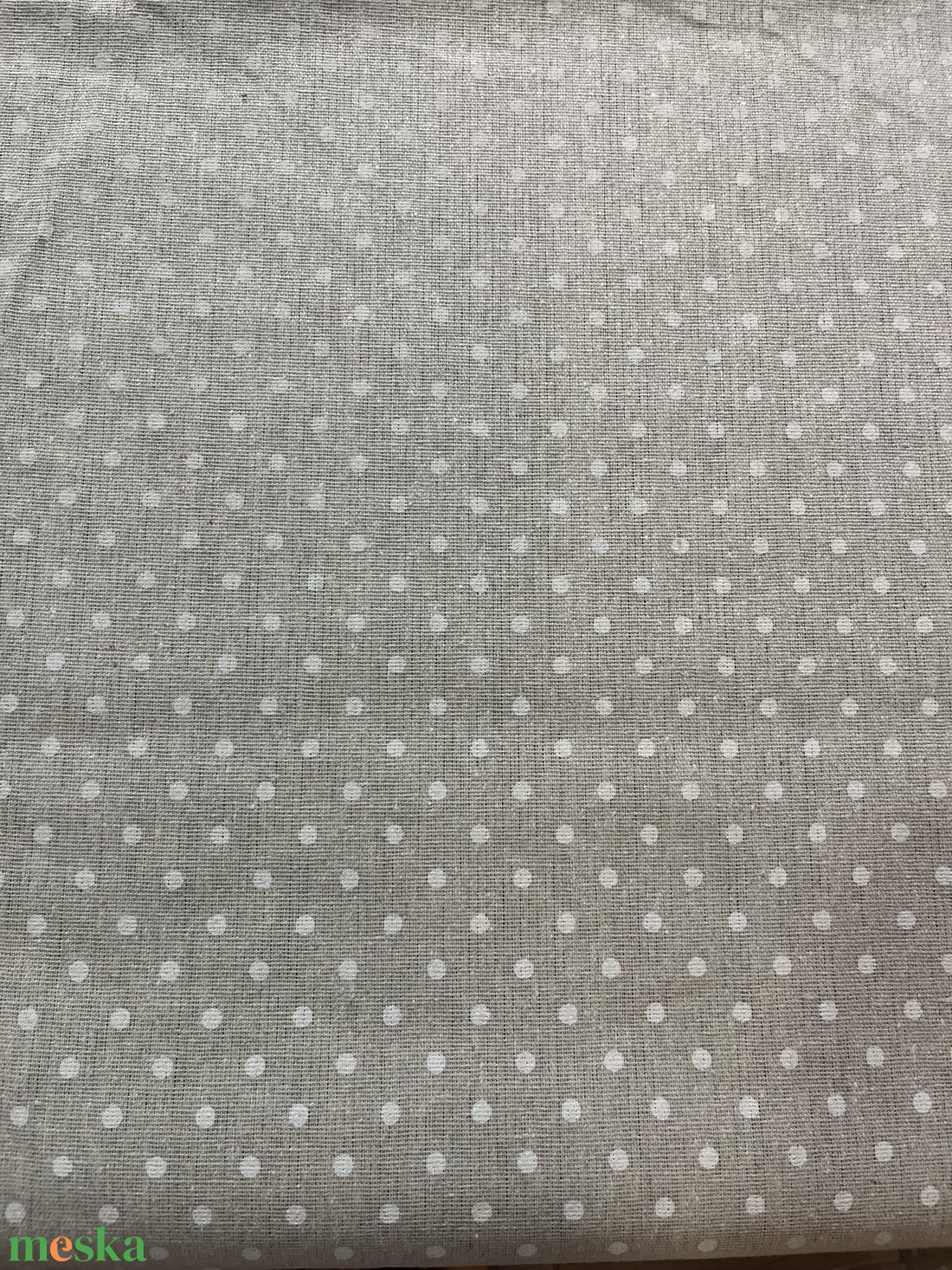 Rusztikus, pöttyös vászon asztalterítő - otthon & életmód - konyhafelszerelés, tálalás - tálalás - terítő - Meska.hu