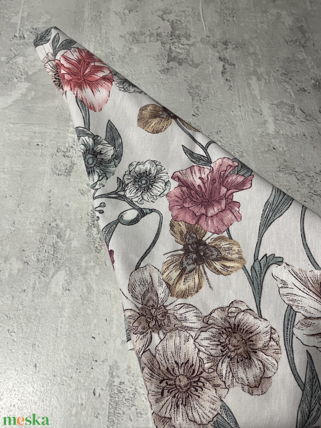 Pasztell virágos pamut kéztörlő, törölköző - otthon & életmód - konyhafelszerelés, tálalás - konyhai textil - konyharuha & törlőkendő - Meska.hu