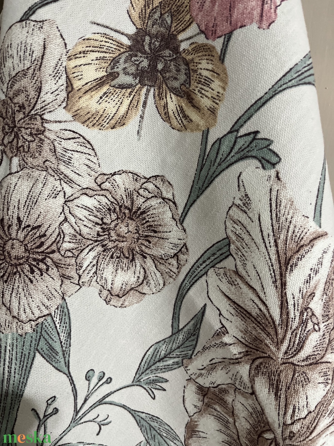 Pasztell virágos pamut kéztörlő, törölköző - otthon & életmód - konyhafelszerelés, tálalás - konyhai textil - konyharuha & törlőkendő - Meska.hu