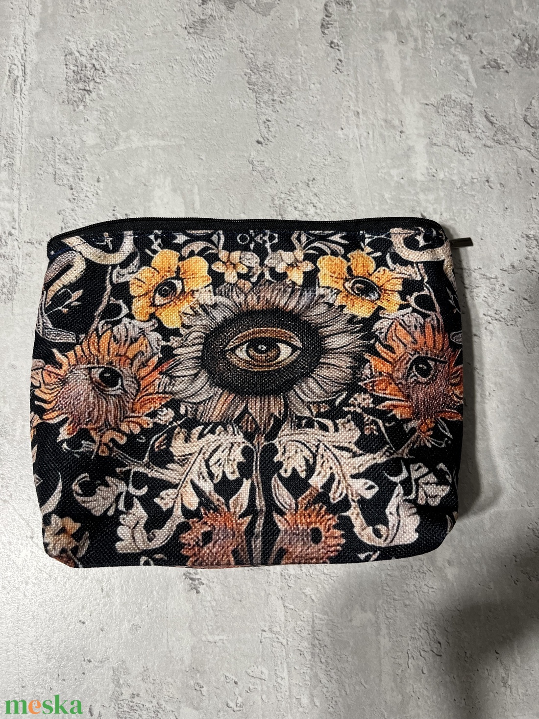 Virágos-szemes neszeszer - táska & tok - pénztárca & más tok - kártyatartó & irattartó - Meska.hu