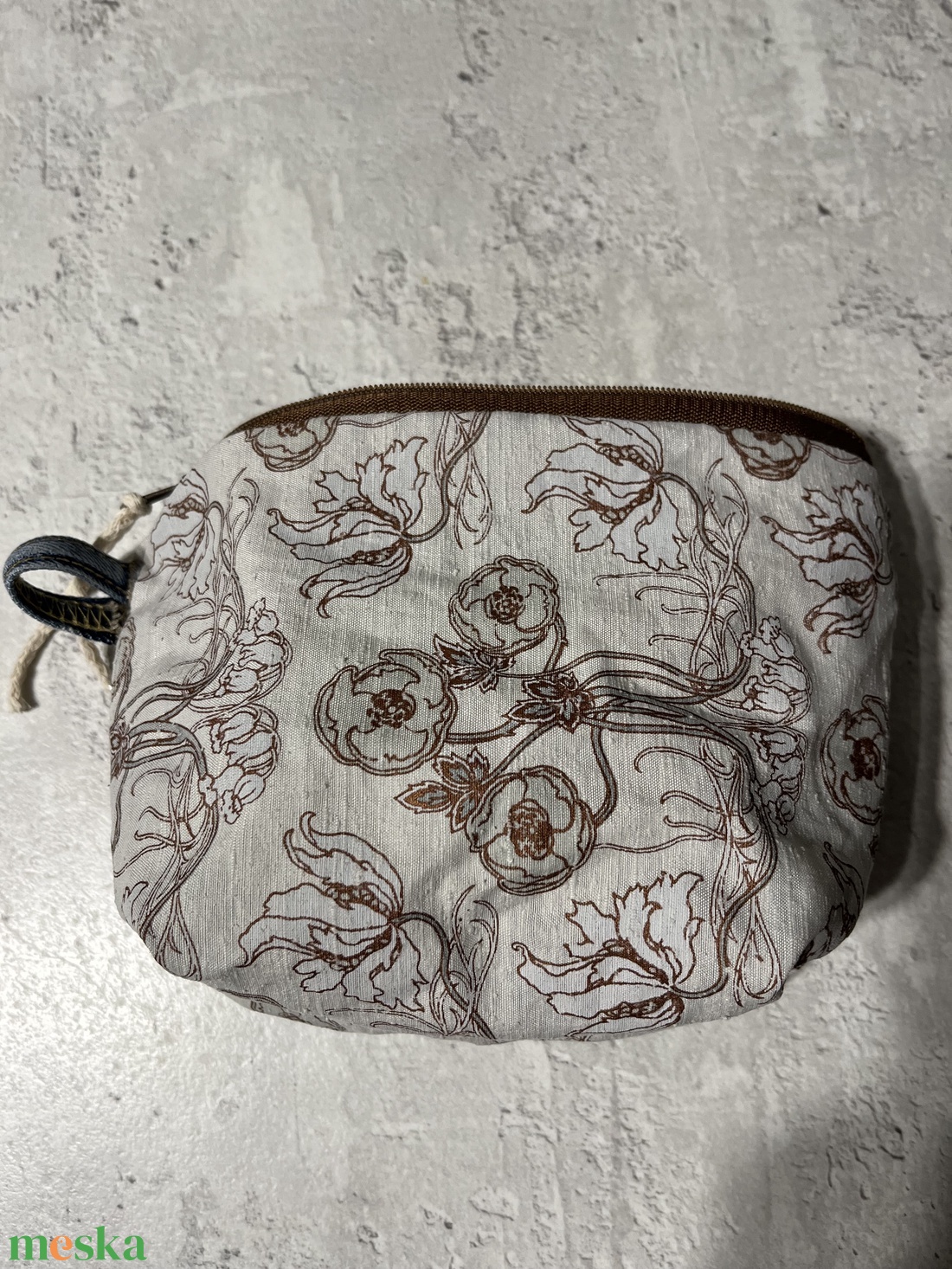 Virágos neszeszer - táska & tok - pénztárca & más tok - kártyatartó & irattartó - Meska.hu
