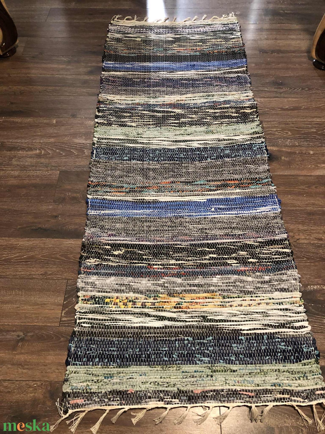 Tarka rongyszőnyeg - otthon & életmód - lakástextil - szőnyeg - szövött szőnyeg - Meska.hu
