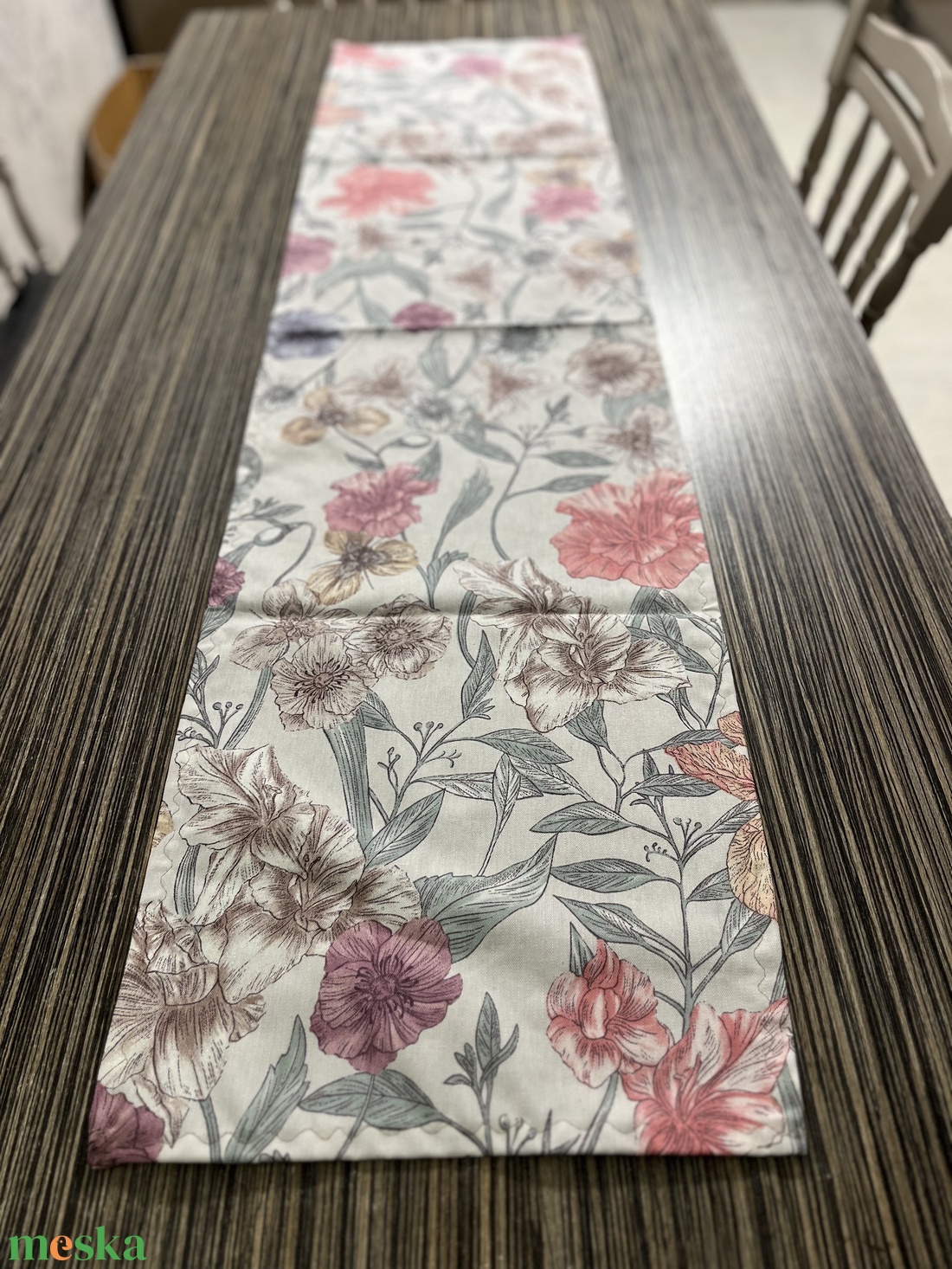 Pasztellvirágos asztalterítő - otthon & életmód - lakástextil - abrosz, terítő - étkezőabrosz - Meska.hu