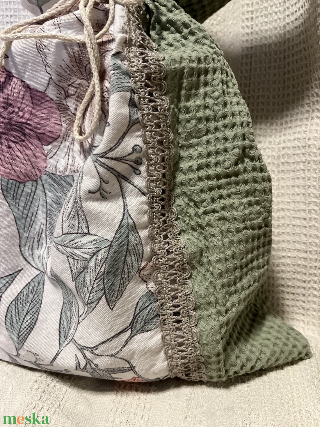 Kenyereszsák frissentartó béléssel - táska & tok - bevásárlás & shopper táska - kenyeres zsák - Meska.hu