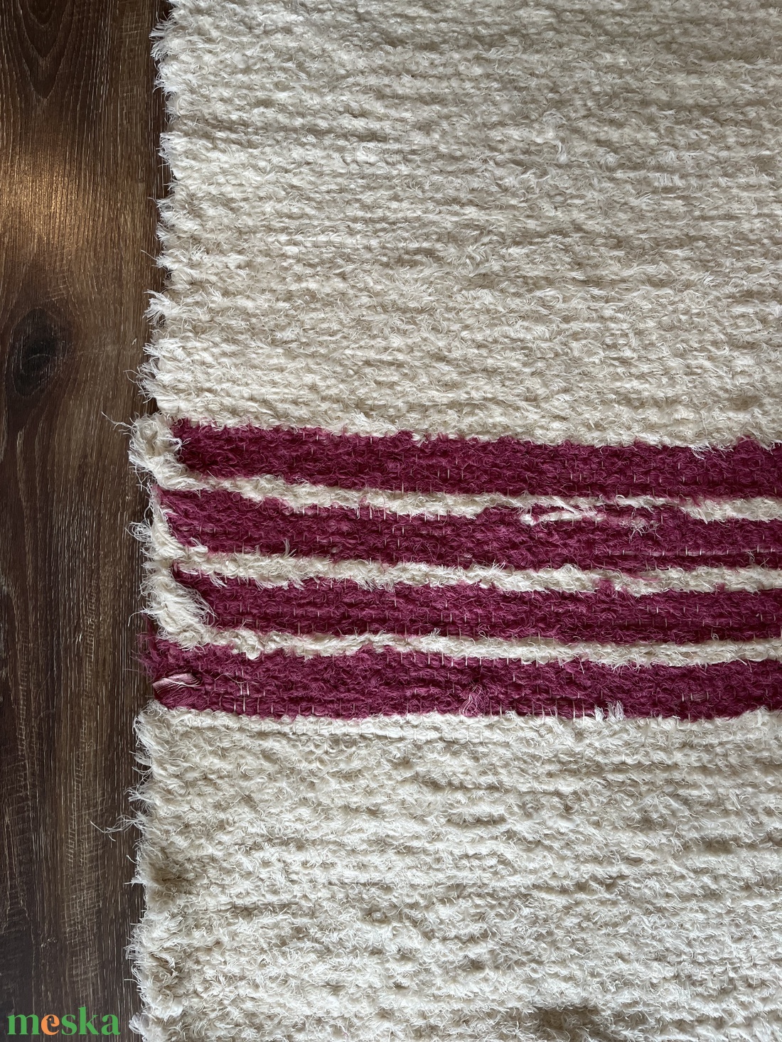 Csíkos puha, vastag szőnyeg - otthon & életmód - lakástextil - szőnyeg - szövött szőnyeg - Meska.hu