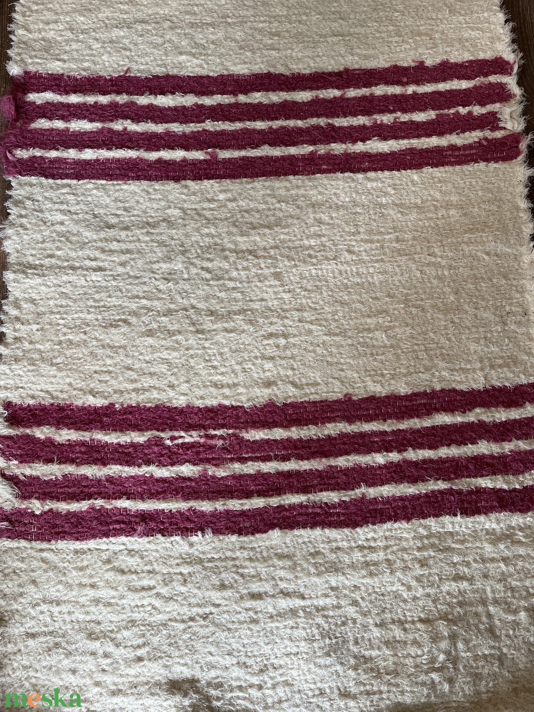 Csíkos puha, vastag szőnyeg - otthon & életmód - lakástextil - szőnyeg - szövött szőnyeg - Meska.hu