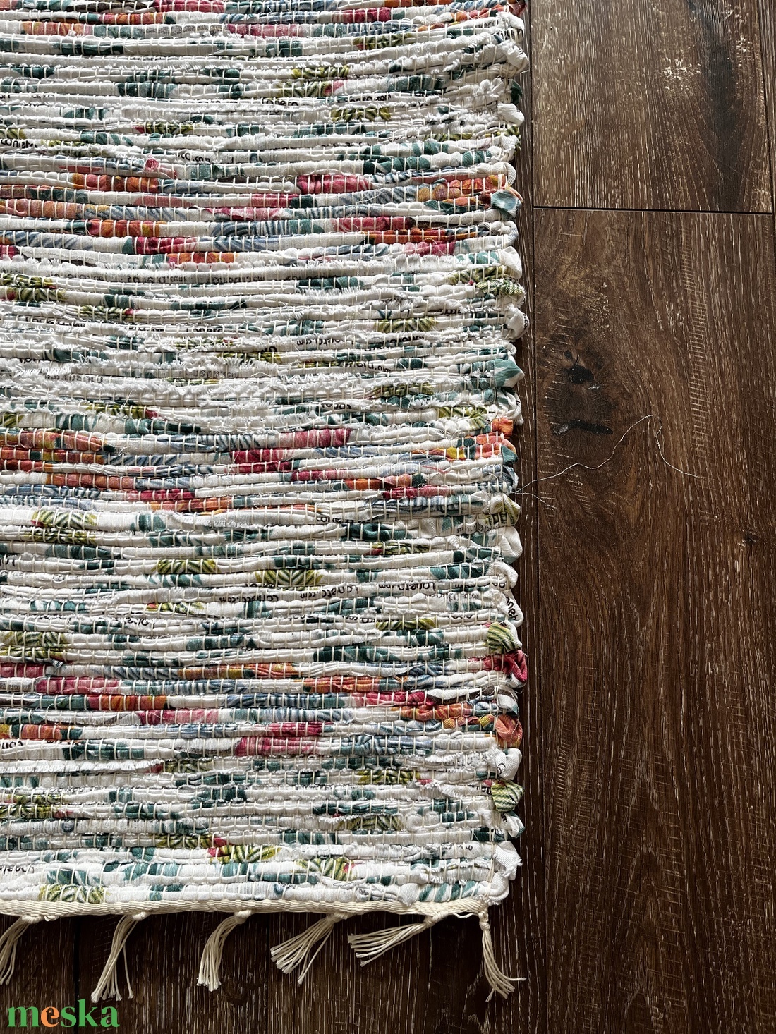 Tarka rongyszőnyeg - otthon & életmód - lakástextil - szőnyeg - szövött szőnyeg - Meska.hu