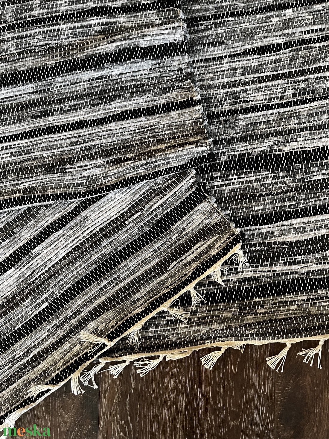 sokszínű rongyszőnyeg - otthon & életmód - lakástextil - szőnyeg - szövött szőnyeg - Meska.hu