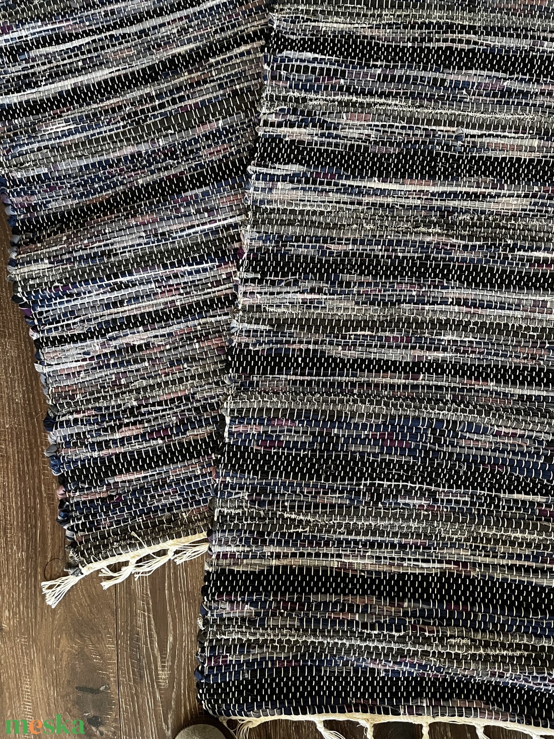 sokszínű rongyszőnyeg - otthon & életmód - lakástextil - szőnyeg - szövött szőnyeg - Meska.hu