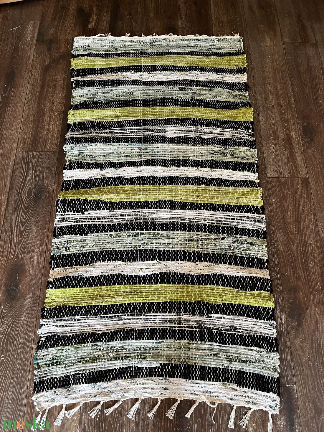 sokszínű rongyszőnyeg - otthon & életmód - lakástextil - szőnyeg - szövött szőnyeg - Meska.hu