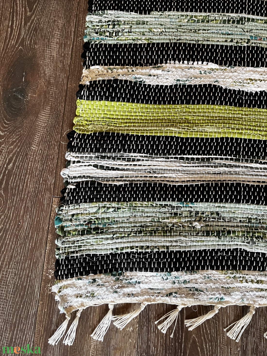 sokszínű rongyszőnyeg - otthon & életmód - lakástextil - szőnyeg - szövött szőnyeg - Meska.hu