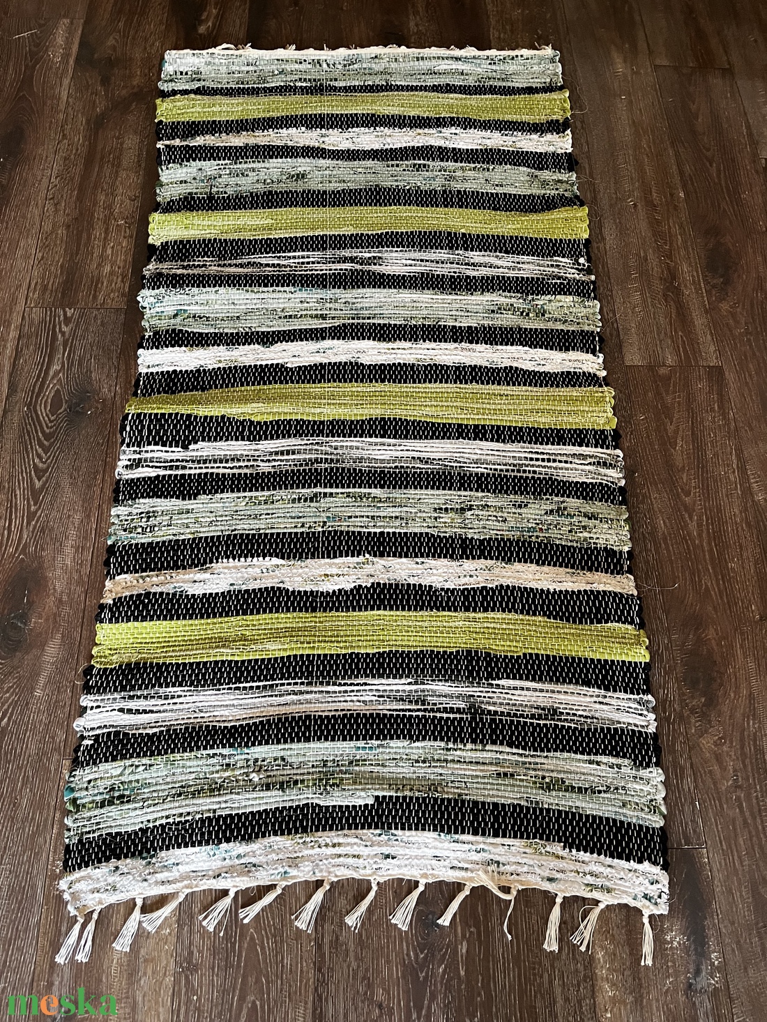 sokszínű rongyszőnyeg - otthon & életmód - lakástextil - szőnyeg - szövött szőnyeg - Meska.hu