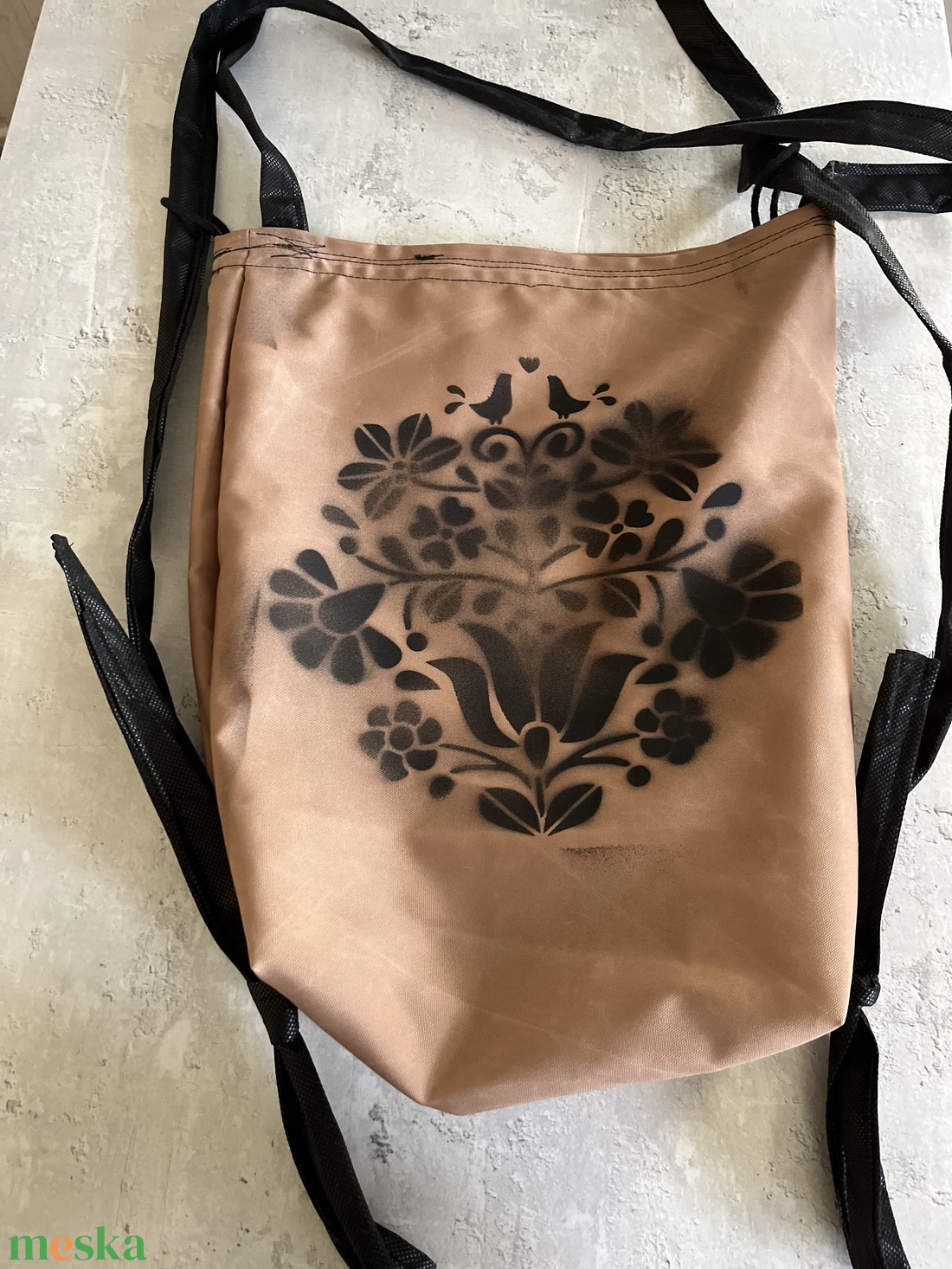 Vászon hátizsák - táska & tok - hátizsák - hátizsák - Meska.hu