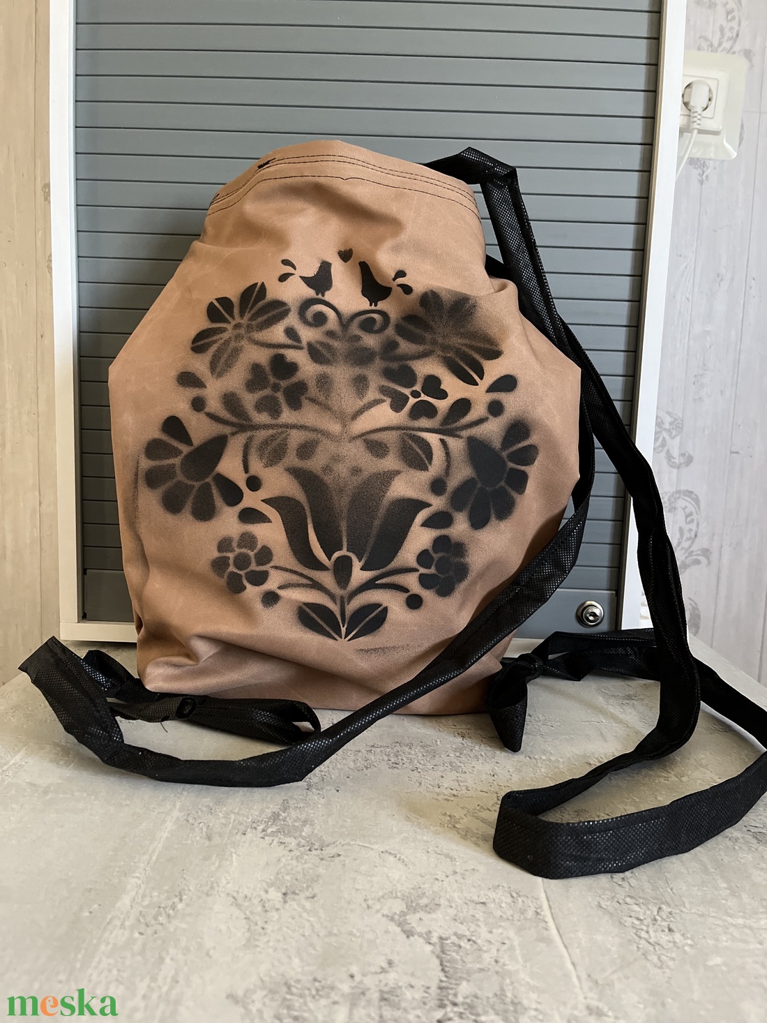 Vászon hátizsák - táska & tok - hátizsák - hátizsák - Meska.hu